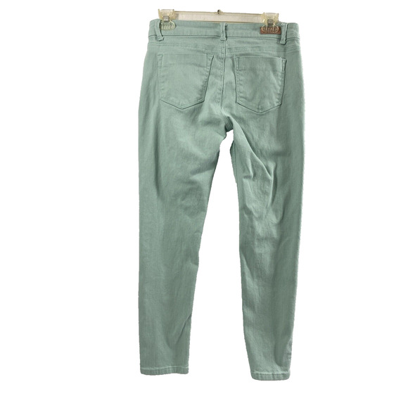 K'smore Jeans Womens Size 9 Light Green Denim Stretch Skinny Pockets Casual - Picture 2 of 10